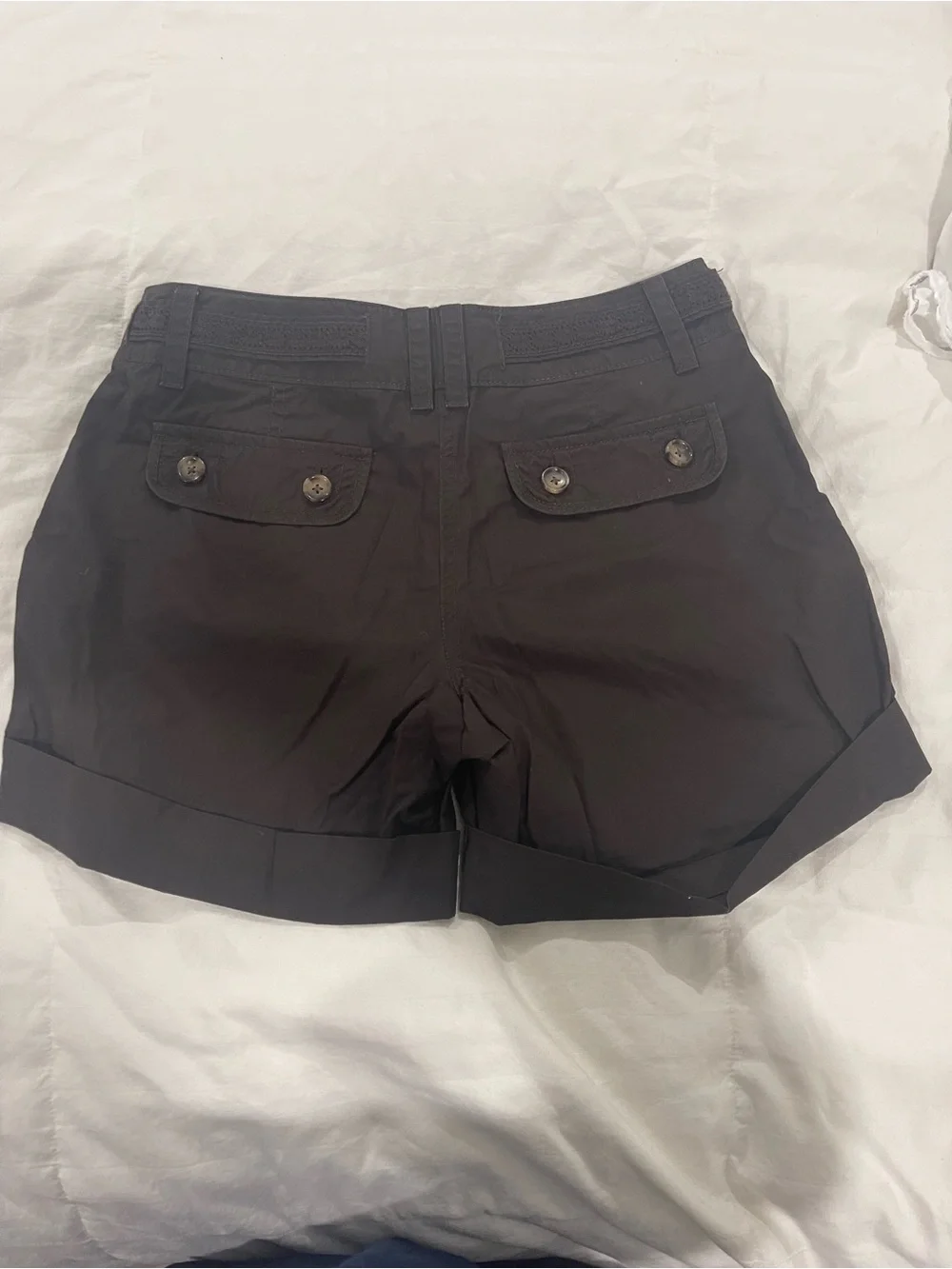 Casual Tie-Waist Brown-chocolate Women's Shorts
